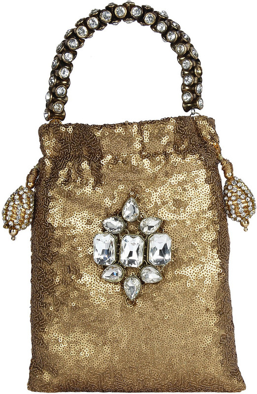 Art Horizons Designed Fully Sequence Cosmetic Bag(Gold) Art Horizons Designed Fully Sequence Cosmetic Bag(Gold)