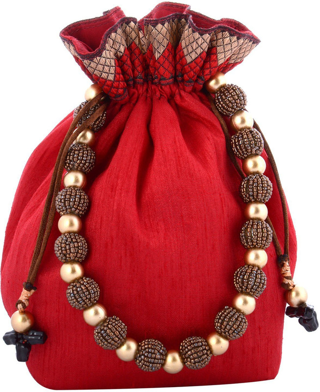 Clubb Silk Botua Bag Squre Cosmetic Bag(Multicolor) Clubb Silk Botua Bag Squre Cosmetic Bag(Multicolor)