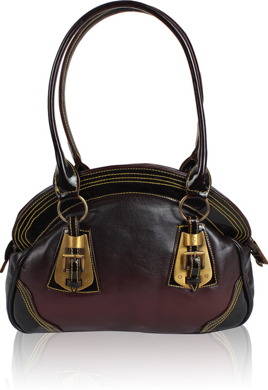 Jacy London Women Purple, Black Hand-held Bag Jacy London Women Purple, Black Hand-held Bag