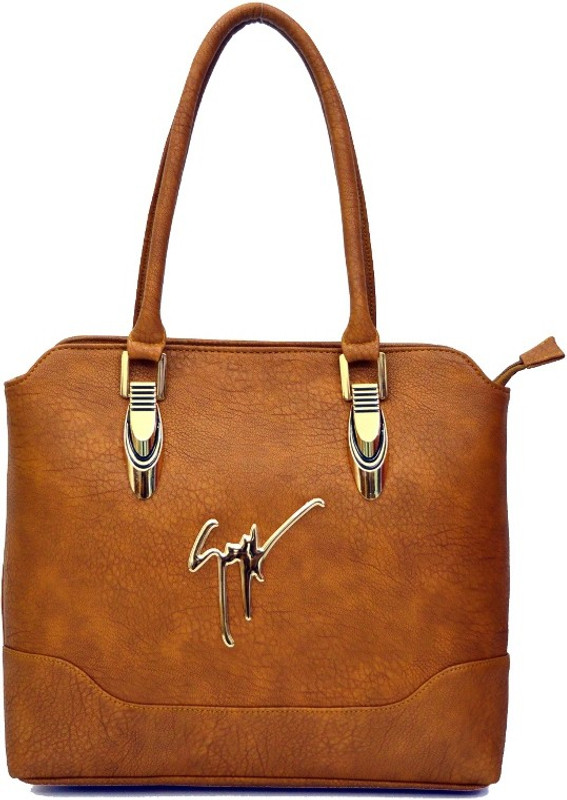 AGINOS Women Beige Hand-held Bag AGINOS Women Beige Hand-held Bag