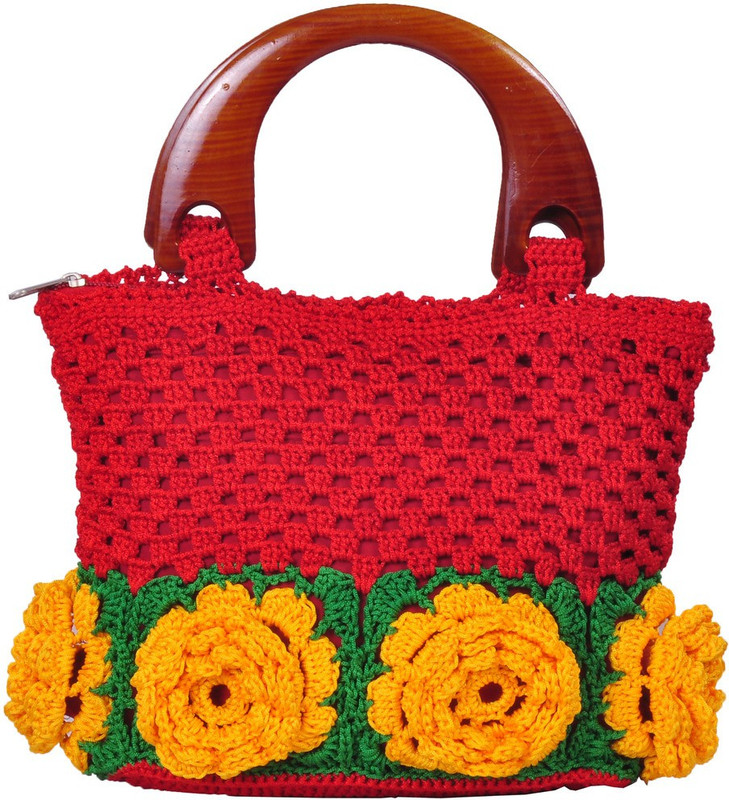 Adrish Creative Women Red, Green, Yellow Hand-held Bag Adrish Creative Women Red, Green, Yellow Hand-held Bag