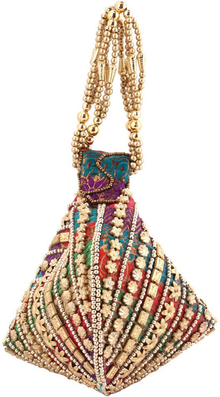 Home N Mee Multicolored Beads Cosmetic Bag(Multicolor) Home N Mee Multicolored Beads Cosmetic Bag(Multicolor)