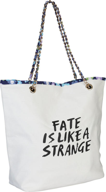 Idiot Theory Women White Tote