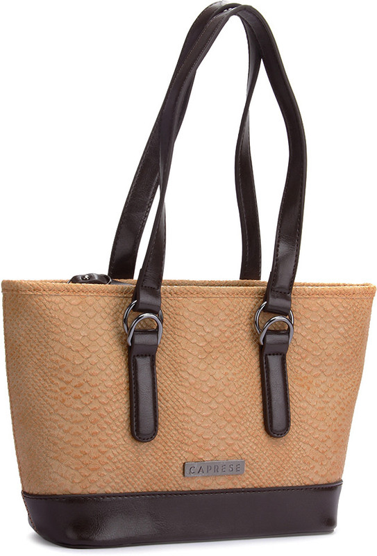 Caprese Women Brown, Beige Tote