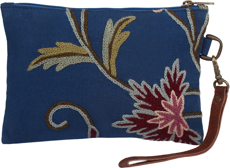 The Decor Mart DMLR-POUCH-063 Cosmetic Bag(Blue) The Decor Mart DMLR-POUCH-063 Cosmetic Bag(Blue)