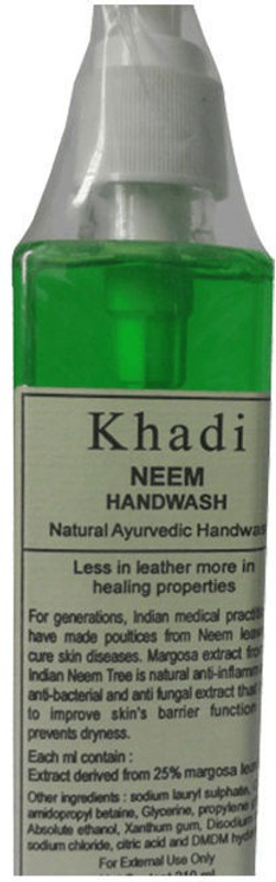 khadikhazana khadi neem hand wash Bottle(210 ml)