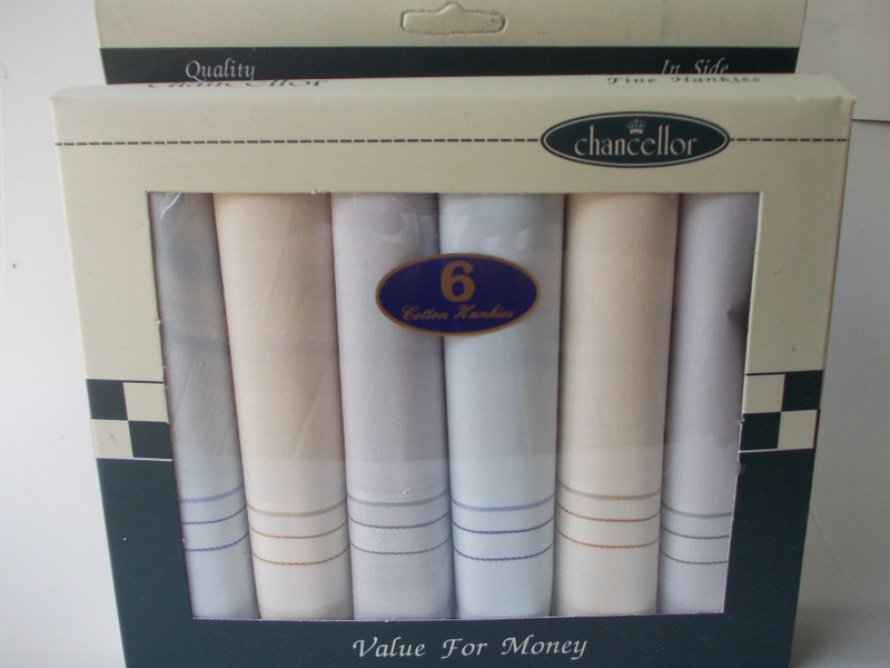 chancellor CHAN-395 Handkerchief(Pack of 6)