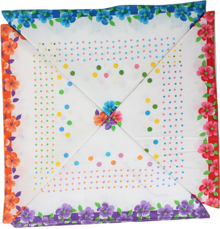 Style Villaz SVZ308PrintedHandkerchief Handkerchief(Pack of 4)