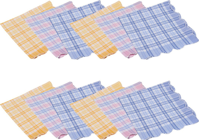 Gumber Geometrical Handkerchief(Pack of 12)