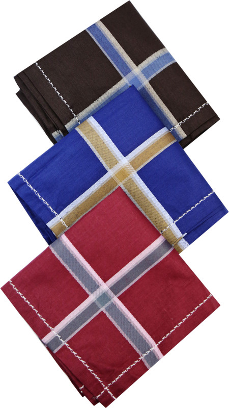 Magson Business Border Handkerchief(Pack of 3)