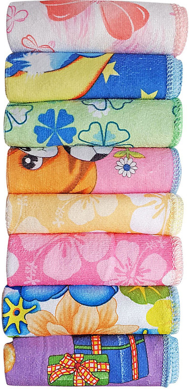Littly Baby Wash Clothes Handkerchief(Pack of 8)