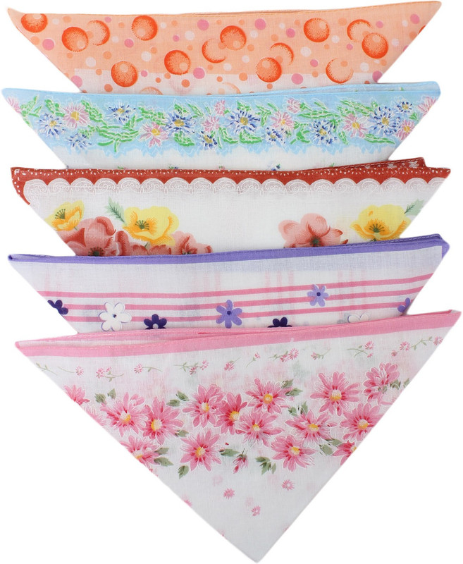 Style Villaz SVZ310PrintedHandkerchief Handkerchief(Pack of 5)