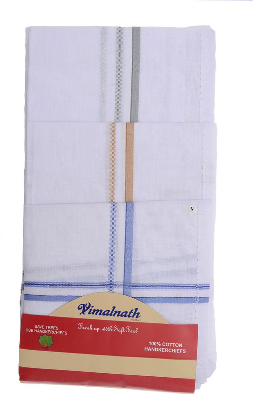Vimalnath Striped Handkerchief(Pack of 12)