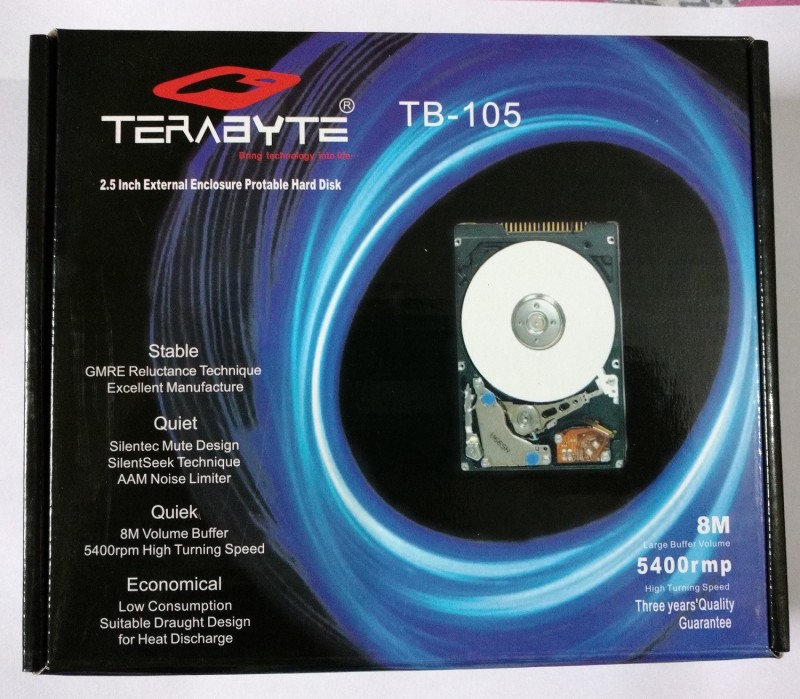 Terabyte TB SATA CASING 2.5 inch HDD ENCLOSURE(For 2.5 INCH SATA HDD, Black, White) RS.365 (54.00% Off) - Flipkart