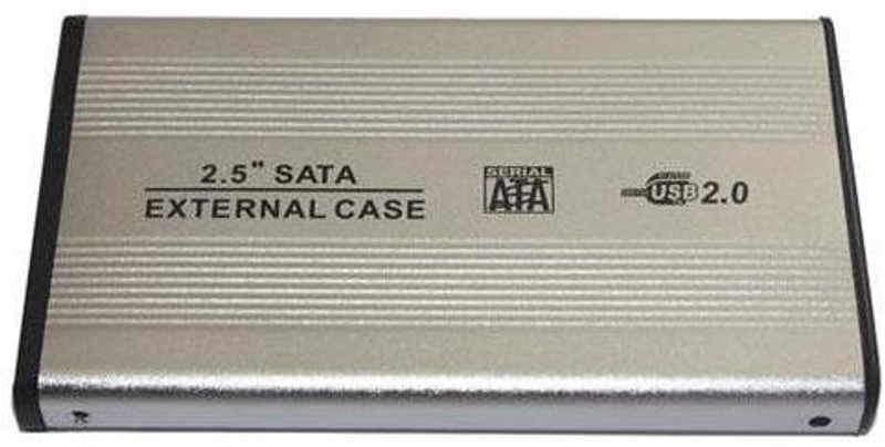 TRICOM Sata Casing 2.5 Inch Laptop Internal Hard Drive Enclosure(For Laptop Sata upto 500GB, Silver)