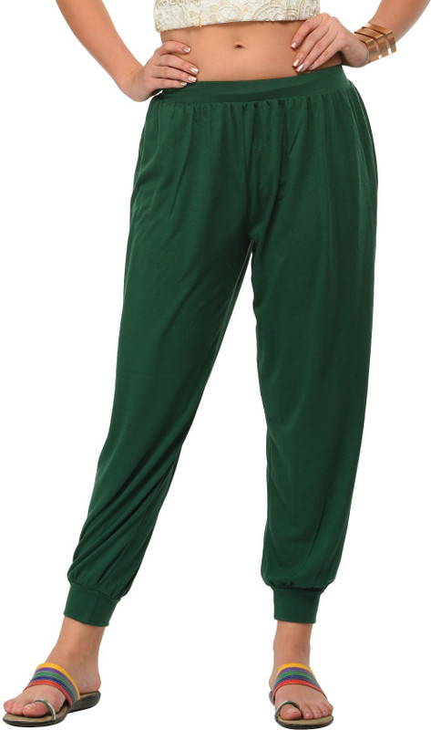 Frenchtrendz Solid Cotton Viscose Blend Women Harem Pants