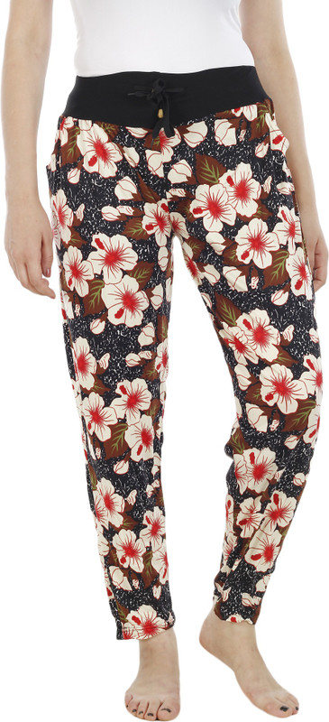 Camey Self Design Cotton Blend Women Harem Pants