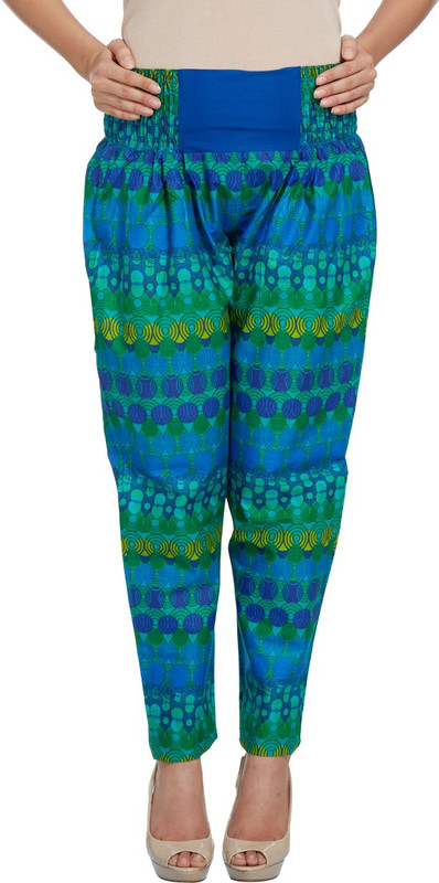 Enah Graphic Print Cotton Blend Women Harem Pants