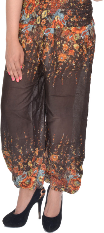 Uttam Enterprises Self Design Cotton Blend Women Harem Pants