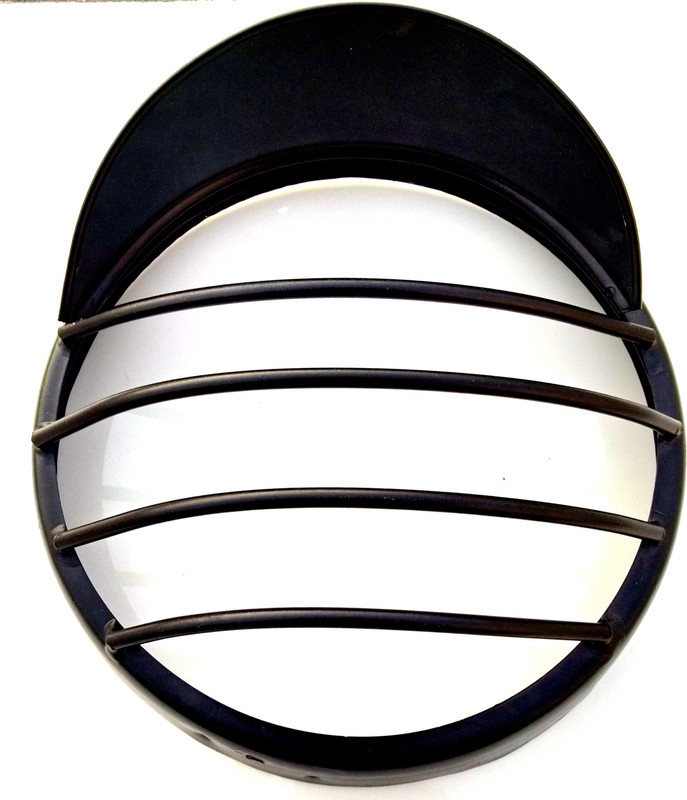 HMRA Power Headlight grill with cap and 4 horizontal bars for RE Classic Headlight Frame Support(Royal Enfield 2010)