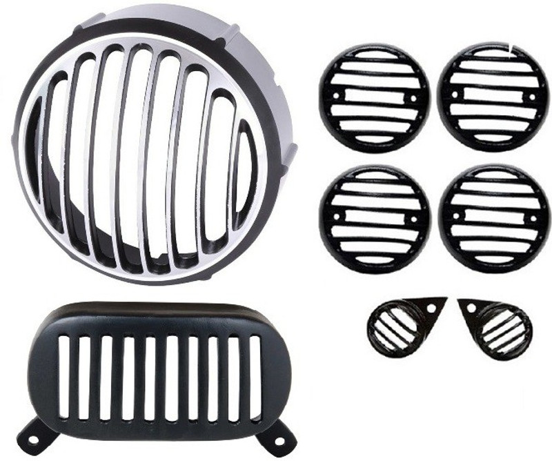 Bikers World 5995 Headlight Gril Parking Indicator Tail Headlight Frame Support(Electra 350 & Efi 2015)