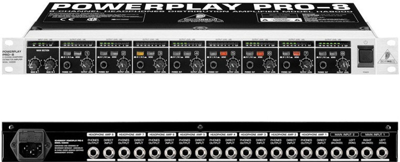Behringer HA8000 Headphone Amplifier Studio Headphone Amplifier