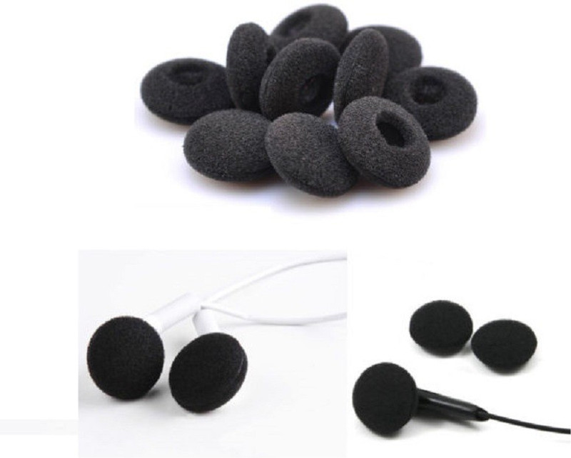lewano 5 Pair Ear sponge In The Ear Headphone Cushion(Pack of 5, Black)
