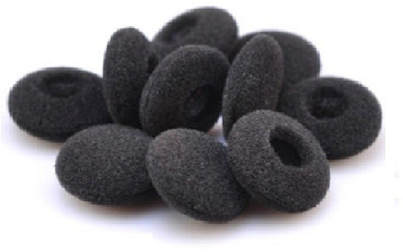 lewano 6 Pair Black earphone sponge tips In The Ear Headphone Cushion(Pack of 1, Black)