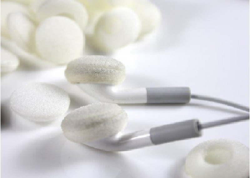 lewano 4 Pair Ear sponge In The Ear Headphone Cushion In The Ear Headphone Cushion(Pack of 4, White)