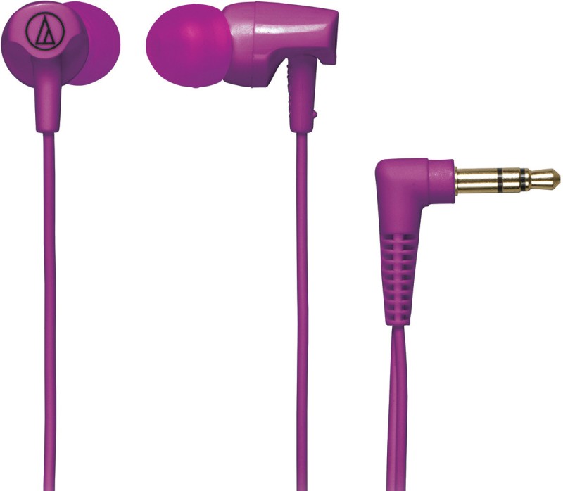 Audio Technica ATH-CLR100 Headphone(Purple, In the Ear)