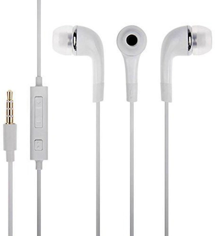 Anytime shops vT33 Wired Headset with Mic(White, In the Ear) 1