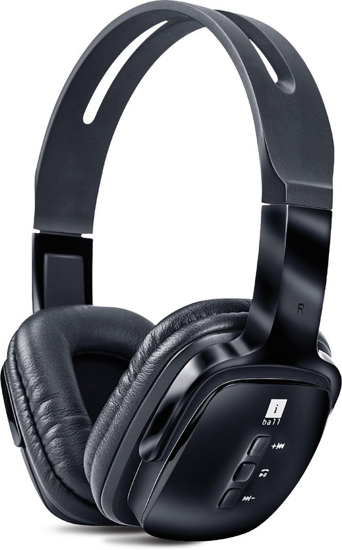 Iball Pulse-BT4 Bluetooth Headset with Mic(Black, Over the Ear)