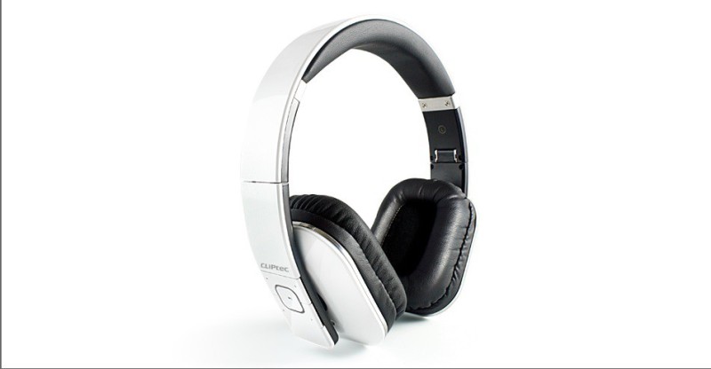 Cliptec PBH405WH Air-Track Stereo Bluetooth Headset with Mic(White, On the Ear)