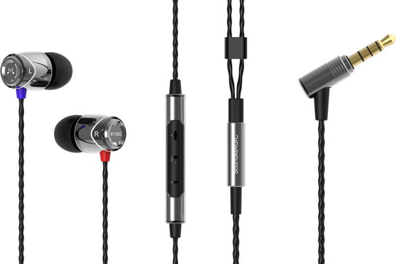SoundMagic E10C Headset with Mic(Black Gun, In the Ear)