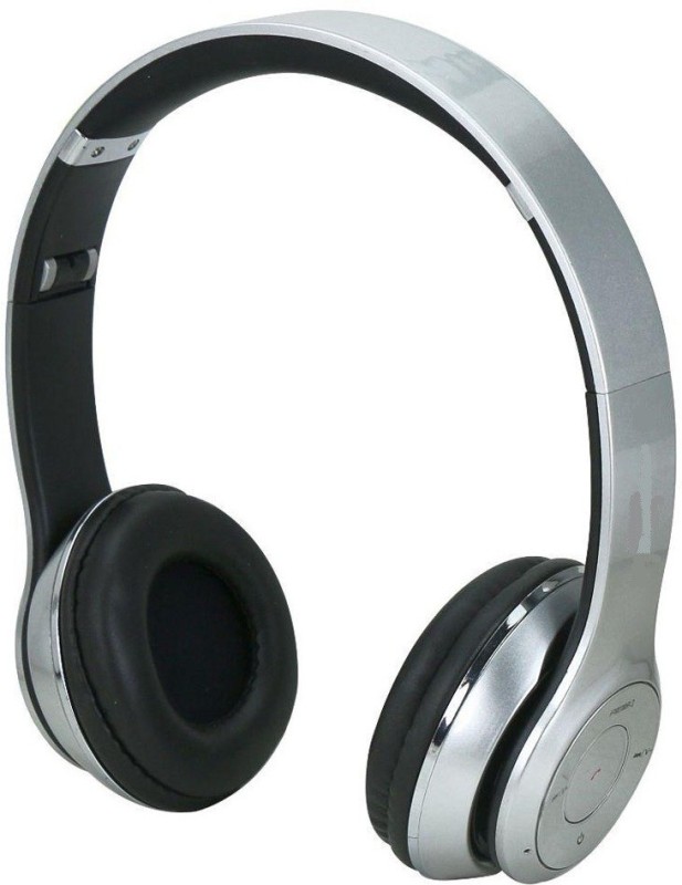 A Connect Z S460HPMag-8009 Bluetooth Headset with Mic(Silver, Over the Ear)