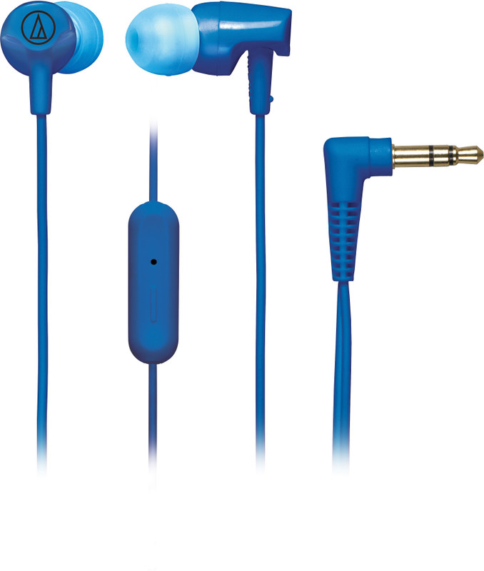 Audio Technica In-Ear ATH CLR100iS BL Wired(Blue, In the Ear)