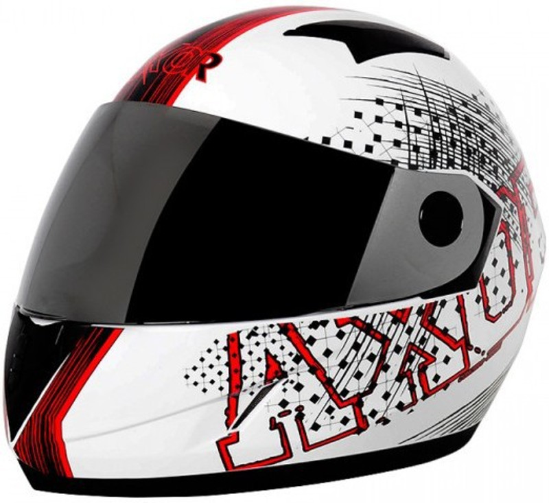 Axor A1 Stunt Motorbike Helmet(White & Red) Axor A1 Stunt Motorbike Helmet(White & Red)