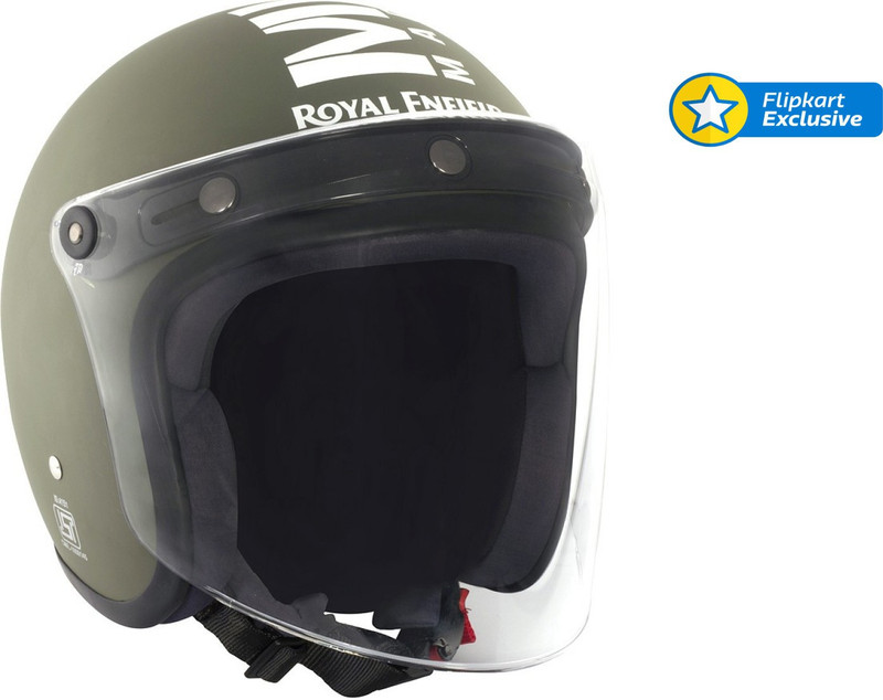 Royal Enfield CLASSIC JET MLG Motorbike Helmet(Battle Green)