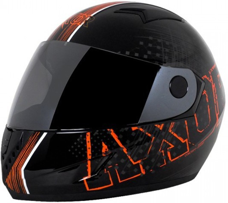 Axor A1 Stunt Motorbike Helmet(Black & Orange)