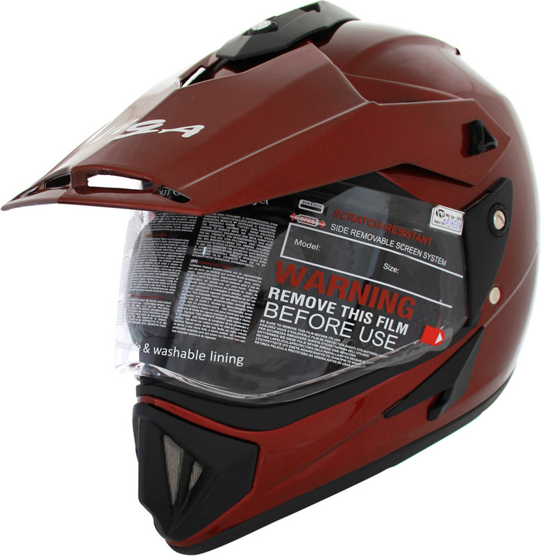 Vega Off Road D/V Monster Motorsports Helmet(Burgundy)