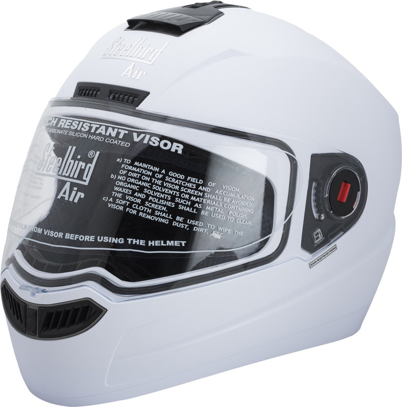 Steelbird AIR SBA-1-Dashing Motorbike Helmet(White) Steelbird AIR SBA-1-Dashing Motorbike Helmet(White)