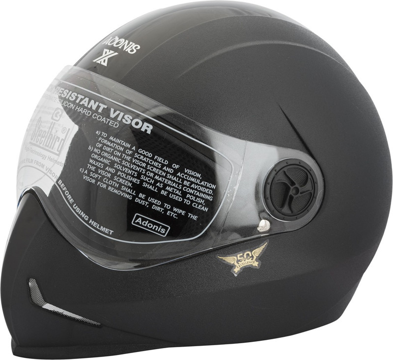 Steelbird SB-50 Adonis Classic Motorbike Helmet(Black)