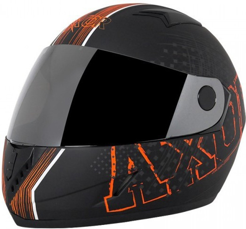 Axor A1 Stunt Motorbike Helmet(DULL BALCK ORANGE) Axor A1 Stunt Motorbike Helmet(DULL BALCK ORANGE)