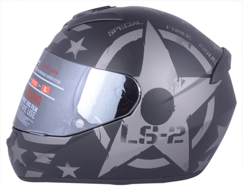 LS2 Combat Matt Black With Mercury Visor Motorbike Helmet(COMBAT MATT BLACK) LS2 Combat Matt Black With Mercury Visor Motorbike Helmet(COMBAT MATT BLACK)