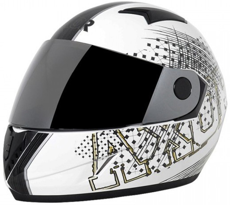 Axor A1 Stunt Motorbike Helmet(White & Silver) Axor A1 Stunt Motorbike Helmet(White & Silver)