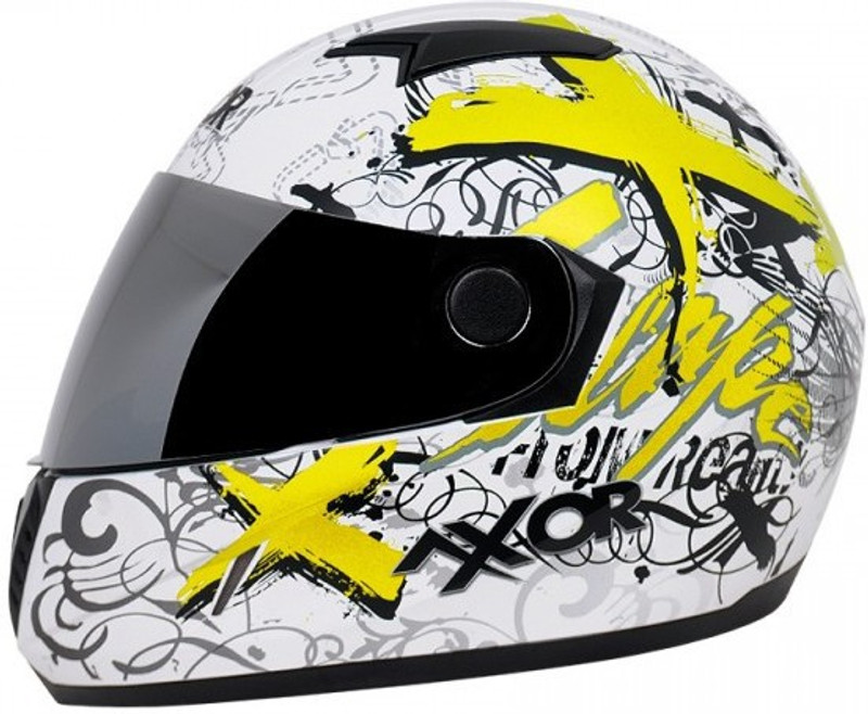 Axor A1 Escape Motorbike Helmet(White & Yellow)