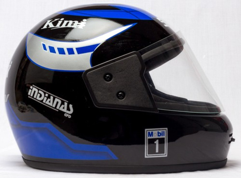 SONIK Indianas Motorbike Helmet(Black & Sky Blue)