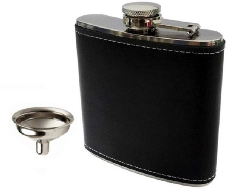 HPK leather stitched Hip Flask(179 ml)