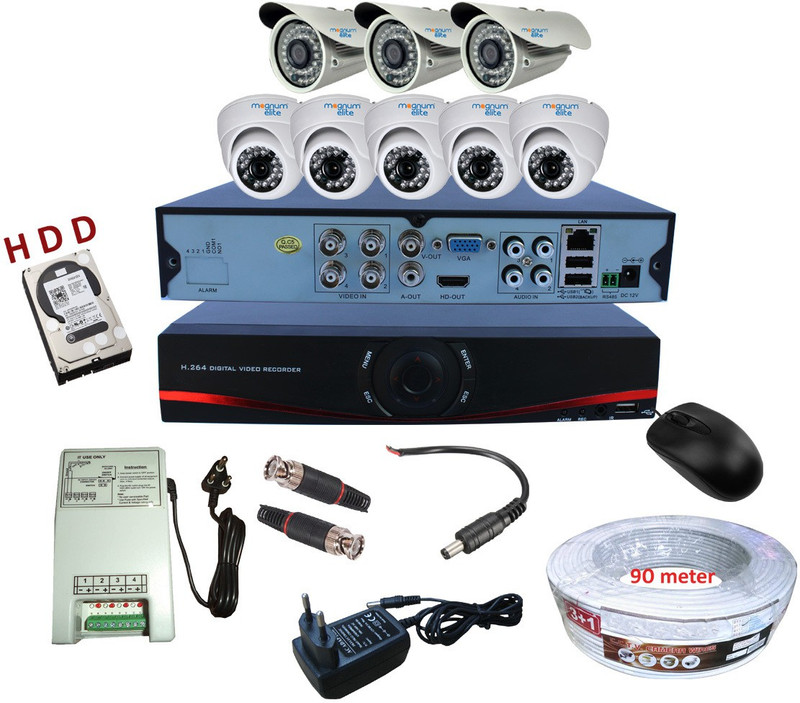magnum elite mag-combo-ahd8-500gb Security Camera(2000 GB, 8 Channel)