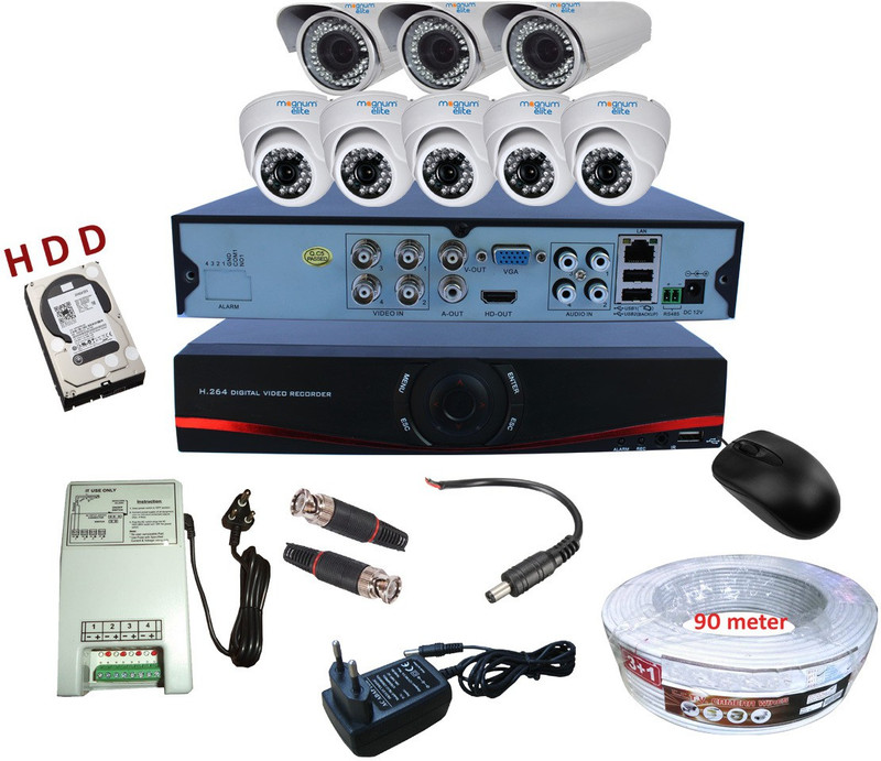 magnum elite mag-combo-analog8-500gb Security Camera(2000 GB, 8 Channel)